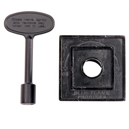 Blue Flame Blue Flame Black Flat Zinc Gas Valve Flange Kit DKS.0505